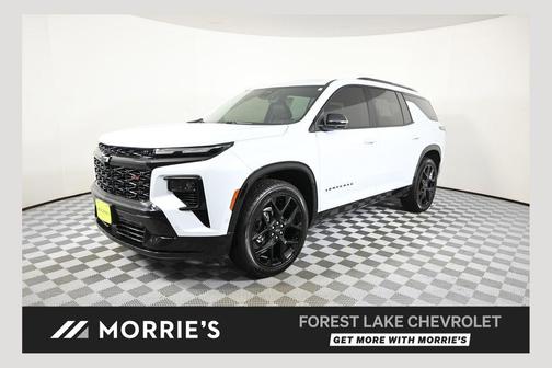 Polar White Tricoat 2026 Chevrolet Traverse RS