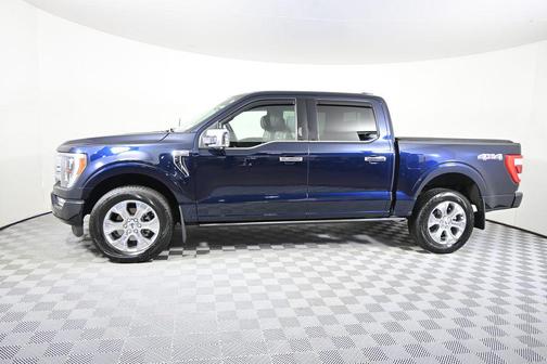 Antimatter Blue Metallic 2022 Ford F-150 Platinum