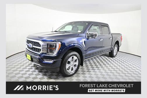 Antimatter Blue Metallic 2022 Ford F-150 Platinum