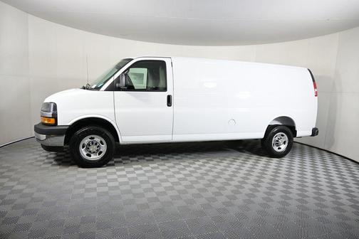 Summit White 2026 Chevrolet Express 3500 3500 Extended Wheelbase, WT, RWD