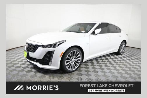 Crystal White Tricoat 2020 Cadillac CT5 Premium Luxury RWD