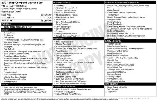 2024 Jeep Compass Latitude Lux