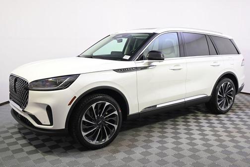 Pristine White Metallic Tri-Coat 2026 Lincoln Aviator Reserve AWD