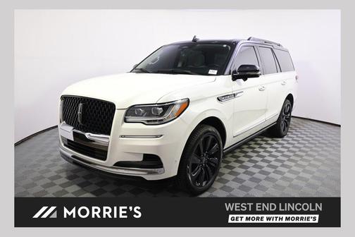 Pristine White Metallic Tri-Coat 2023 Lincoln Navigator Black Label