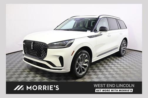 Pristine White Metallic Tri-Coat 2026 Lincoln Aviator Premiere