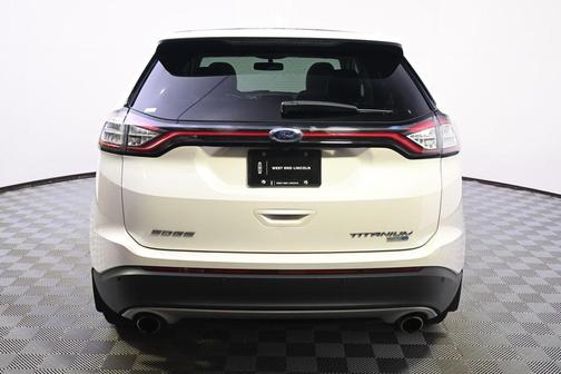 White Platinum Metallic Tri-Coat 2016 Ford Edge Titanium