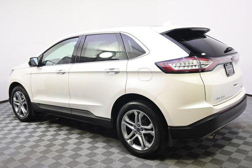 White Platinum Metallic Tri-Coat 2016 Ford Edge Titanium