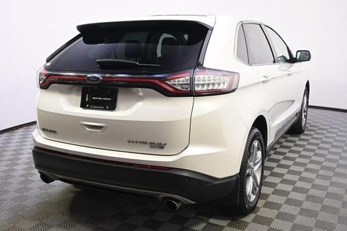 White Platinum Metallic Tri-Coat 2016 Ford Edge Titanium