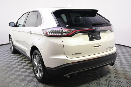 White Platinum Metallic Tri-Coat 2016 Ford Edge Titanium
