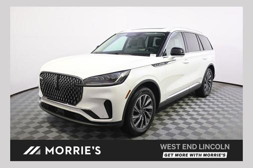 Pristine White Metallic Tri-Coat 2026 Lincoln Aviator Premiere