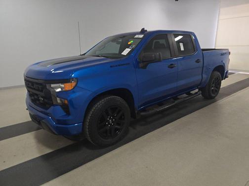 Glacier Blue Metallic 2023 Chevrolet Silverado 1500 4WD Crew Cab 147" Custom