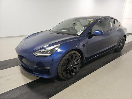 Deep Blue Metallic 2021 Tesla Model 3 Performance AWD