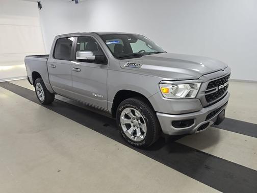 Billet Silver Metallic Clearcoat 2022 RAM 1500 Big Horn 4x4 Crew Cab 5'7" Box