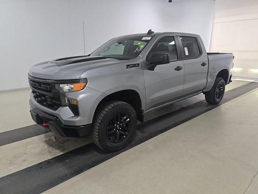 Sterling Gray Metallic 2024 Chevrolet Silverado 1500 4WD Crew Cab 147" Custom Trail Boss