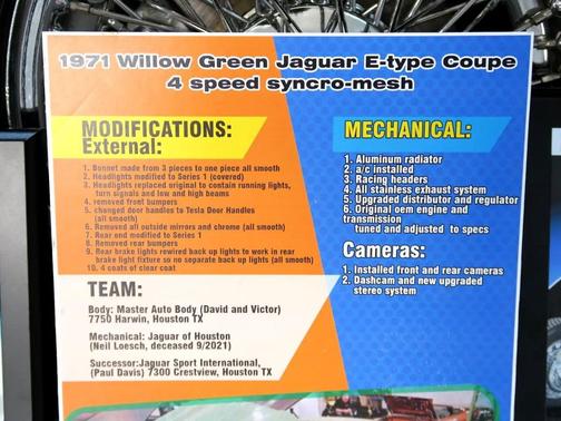 1971 Jaguar XKE Base