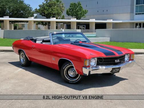Red 1972 Chevrolet Chevelle Convertible