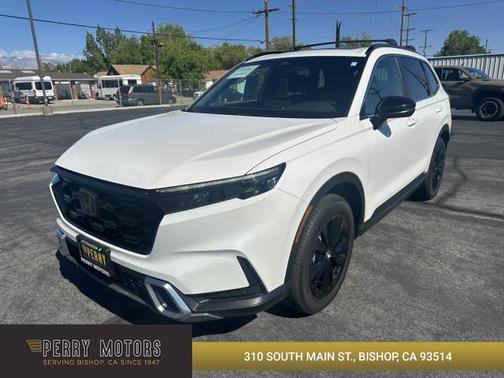 Platinum White Pearl 2025 Honda CR-V Hybrid Sport Touring AWD