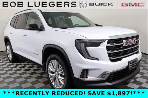 Glacier White Tricoat 2026 GMC Acadia Elevation AWD