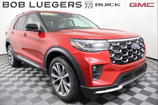 Rapid Red Metallic Tinted Clearcoat 2025 Ford Explorer Platinum