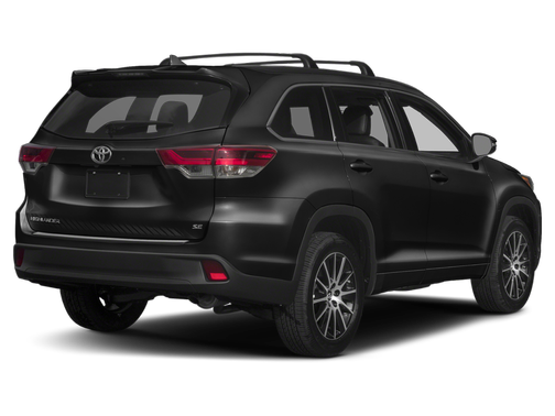Midnight Black Metallic 2019 Toyota Highlander SE