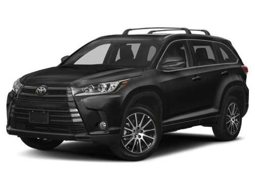 Midnight Black Metallic 2019 Toyota Highlander SE