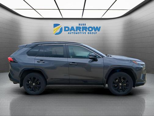 Magnetic Gray Metallic/Midnight Black Metallic 2024 Toyota RAV4 Hybrid SE