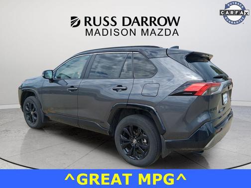 Magnetic Gray Metallic/Midnight Black Metallic 2024 Toyota RAV4 Hybrid SE