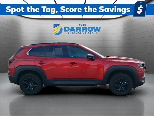 Soul Red Crystal Metallic 2025 Mazda CX-50 Hybrid Premium Package