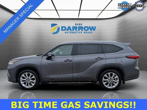 Magnetic Gray Metallic 2023 Toyota Highlander Hybrid Limited