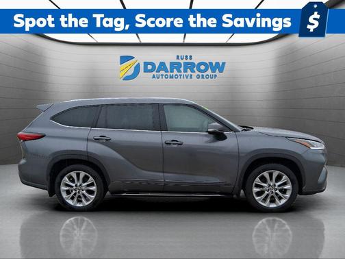 Magnetic Gray Metallic 2023 Toyota Highlander Hybrid Limited