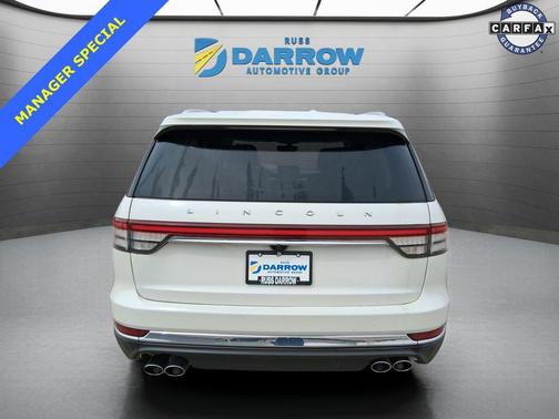 Pristine White Metallic Tri-Coat 2020 Lincoln Aviator Reserve AWD