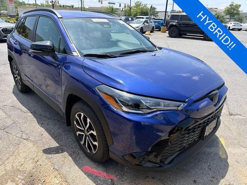 Blue Crush Metallic 2025 Toyota Corolla Hybrid SE