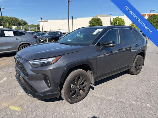 Magnetic Gray Metallic/Midnight Black Metallic 2024 Toyota RAV4 Hybrid SE