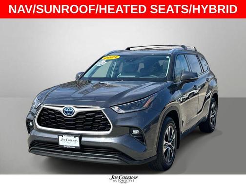 Magnetic Gray Metallic 2021 Toyota Highlander Hybrid XLE