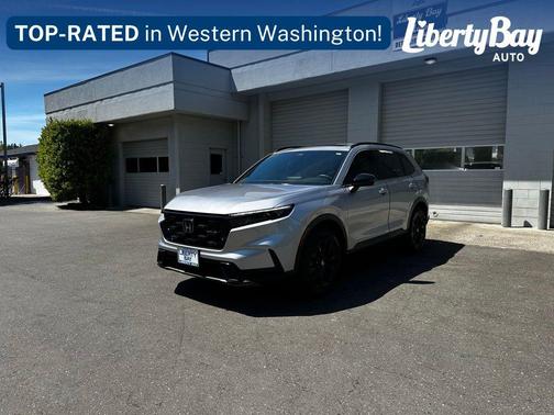 Solar Silver Metallic 2025 Honda CR-V Hybrid Sport AWD