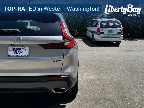 Solar Silver Metallic 2025 Honda CR-V Hybrid Sport AWD