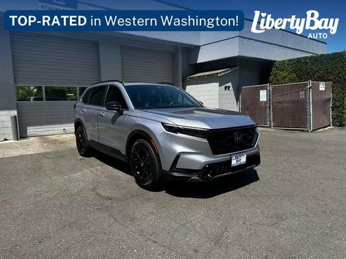 Solar Silver Metallic 2025 Honda CR-V Hybrid Sport AWD