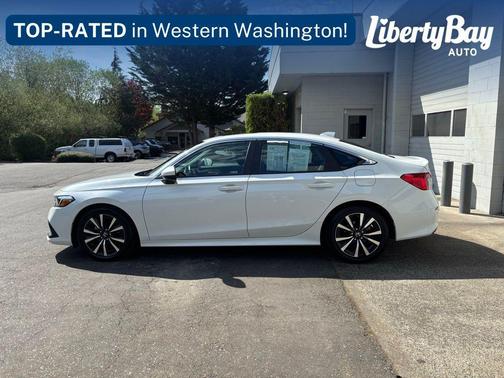 Platinum White Pearl 2023 Honda Civic EX