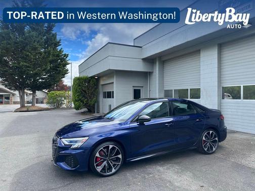 Blue Metallic 2023 Audi S3 Premium Plus TFSI quattro S tronic