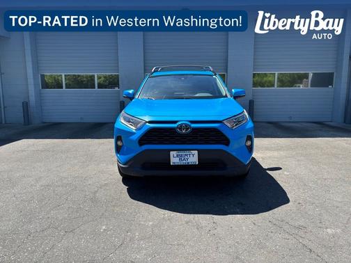 Blue Flame 2021 Toyota RAV4 Hybrid XLE