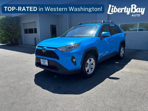 Blue Flame 2021 Toyota RAV4 Hybrid XLE