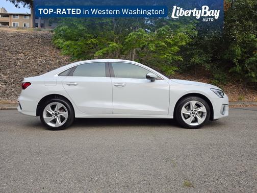 White 2024 Audi A3 40 Premium