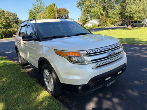 White Platinum Metallic Tri-Coat 2015 Ford Explorer XLT