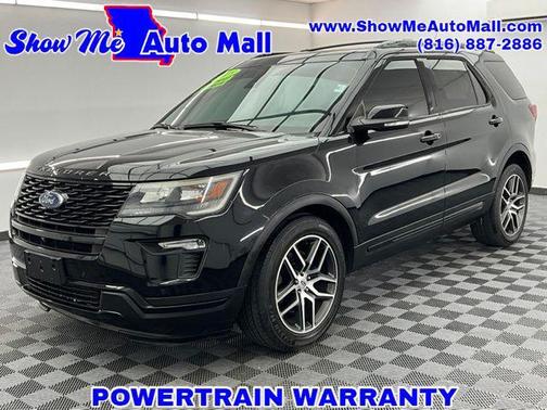 Black 2018 Ford Explorer Sport