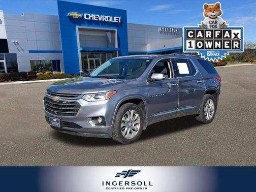 Satin Steel Metallic 2021 Chevrolet Traverse Premier