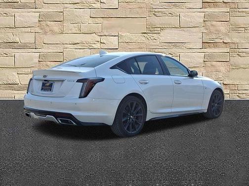 Crystal White Tri-Coat 2022 Cadillac CT5 Sport AWD