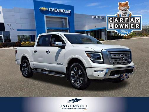 White 2023 Nissan Titan Platinum Reserve