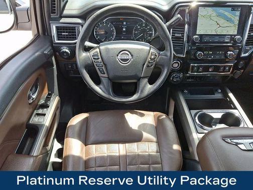 White 2023 Nissan Titan Platinum Reserve