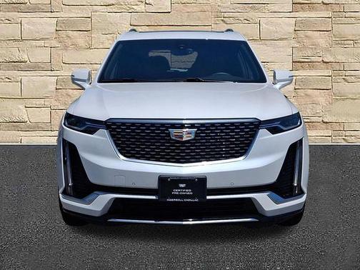 Crystal White Tri-Coat 2025 Cadillac XT6 Luxury AWD