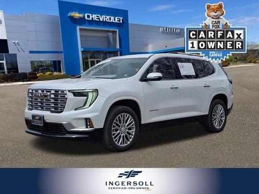 White Frost Tri-Coat 2024 GMC Acadia Denali